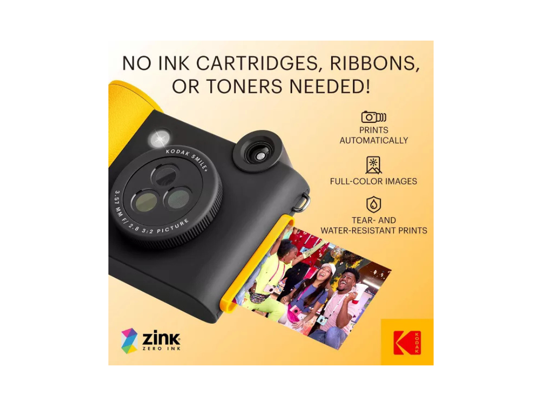 Buy Kodak Smile+ Instant Print Camera – 10MP, Bluetooth in Qatar Buy Kodak Smile+ Instant Print Camera – 10MP, Bluetooth in Qatar